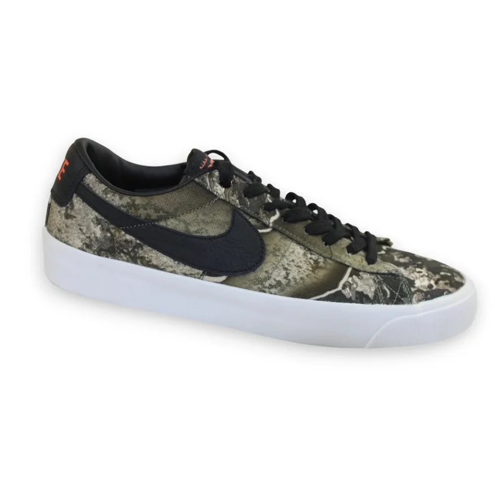 Nike Blazer Pro GT Premium SB Low Olive RealTree Canvas Lace-Up Sneakers